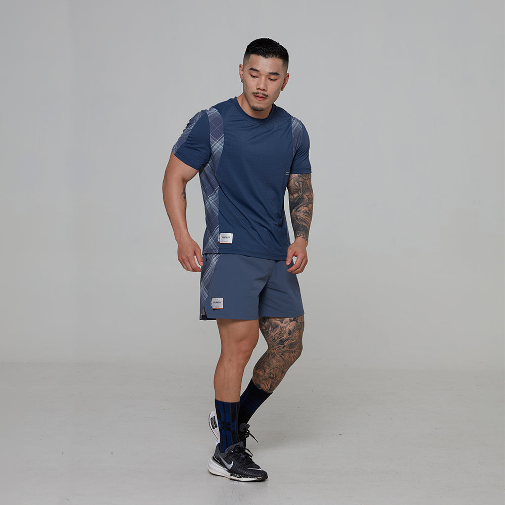 FLIPPOS X VERVE｜5" BURNOUT GRID SHORTS