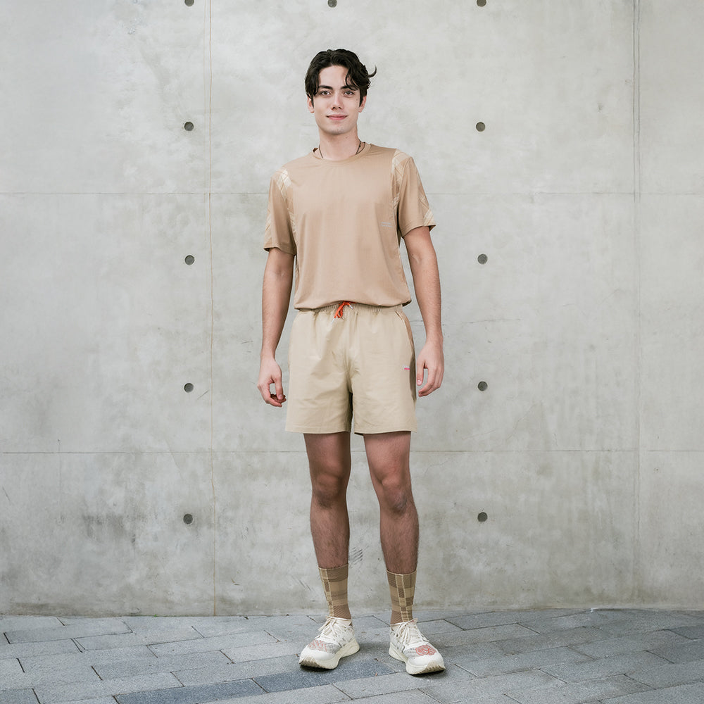 FLIPPOS X VERVE｜5" BURNOUT GRID SHORTS