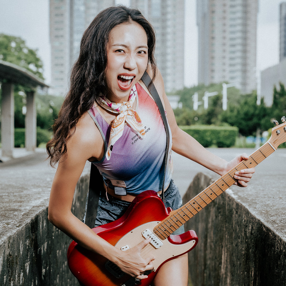 FLIPPOS X RNR GUITARS OVER GUNS BANDANA