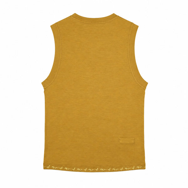 MERINO HERITAGE STITCH TANK TOP - FORGE